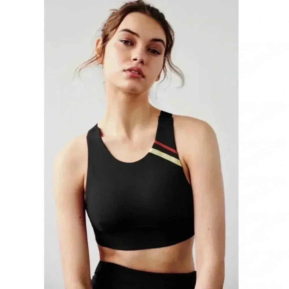 Free people FP movement freestyle sports bra black multi size‎ Small